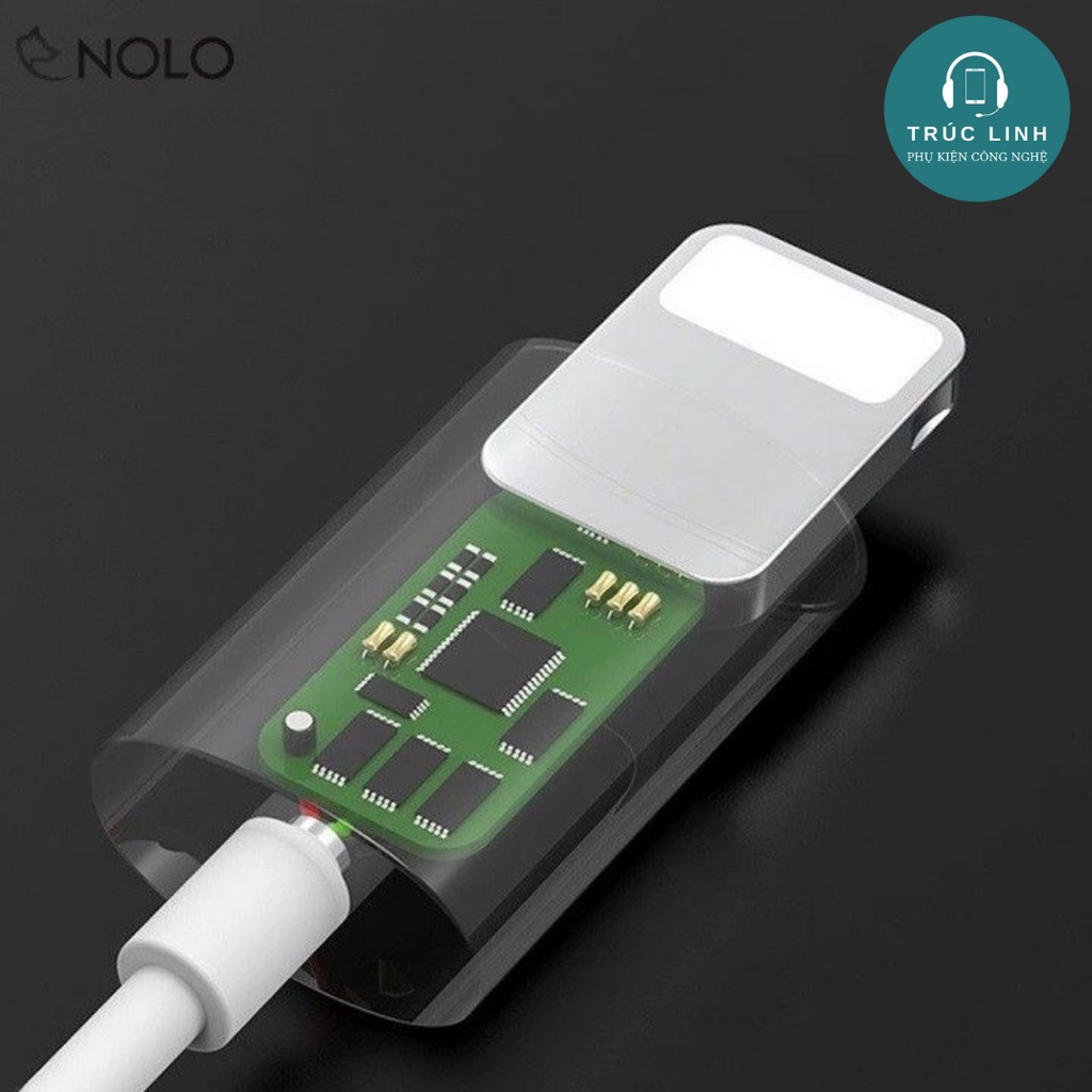 Cáp Chuyển Cổng Lighting Sang Cổng Tai Nghe 3.5mm Kết Nối Bluetooth Hỗ Trợ Mic - Bảo Hành 6 Tháng 1 Đổi 1