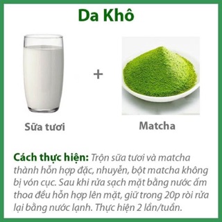 1Kg Bột trà xanh nguyên chất, trà xanh sữa non 𝗗𝘂̛𝗼̛̃𝗻𝗴 𝗗𝗮 Trắng Sáng