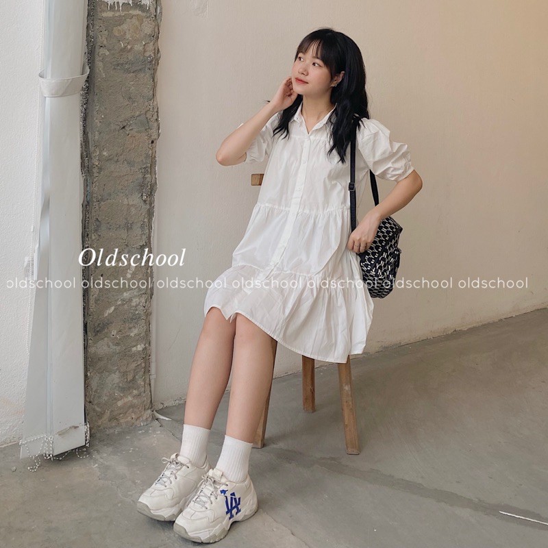 ĐẦM SƠ MI BABYDOLL ULZZANG (SẴN/KÈM VIDEO REVIEW)