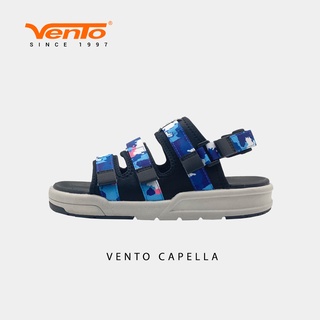 Giày Sandal Nam Nữ Vento Chính Hãng SD1001 Ba Quai Ngang Xanh Da Trời