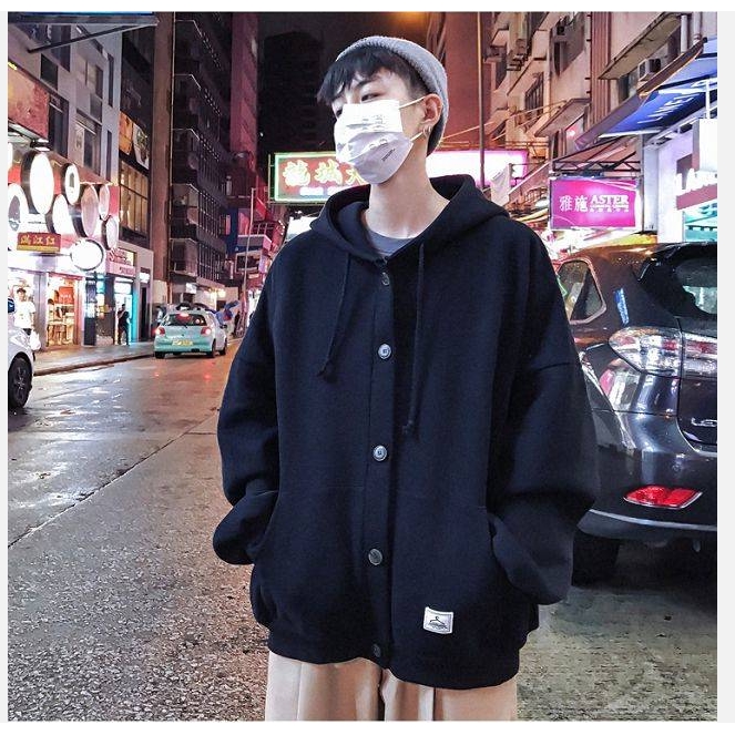 Áo Khoác Hoodie Dày Dặn Phong Cách Harajuku Cho Nam | BigBuy360 - bigbuy360.vn