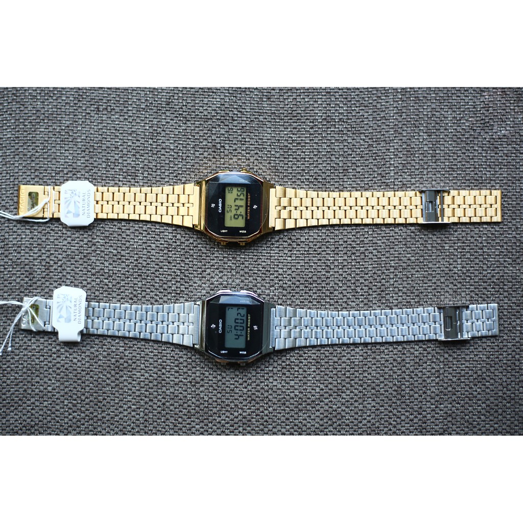 đồng hồ nam nữ casio A159WAD
