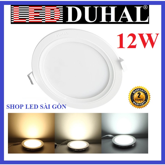 [3 MÀU] ĐÈN LED DUHAL PANEL TRÒN 12W (KDMT0121)