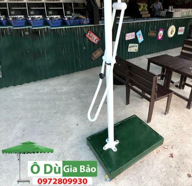 Vỏ Chân Đế Bê Tông 55KG Ô Lệch Tâm Các Loại -Có Bánh Xe Di Chuyển (Chưa Bê Tông)