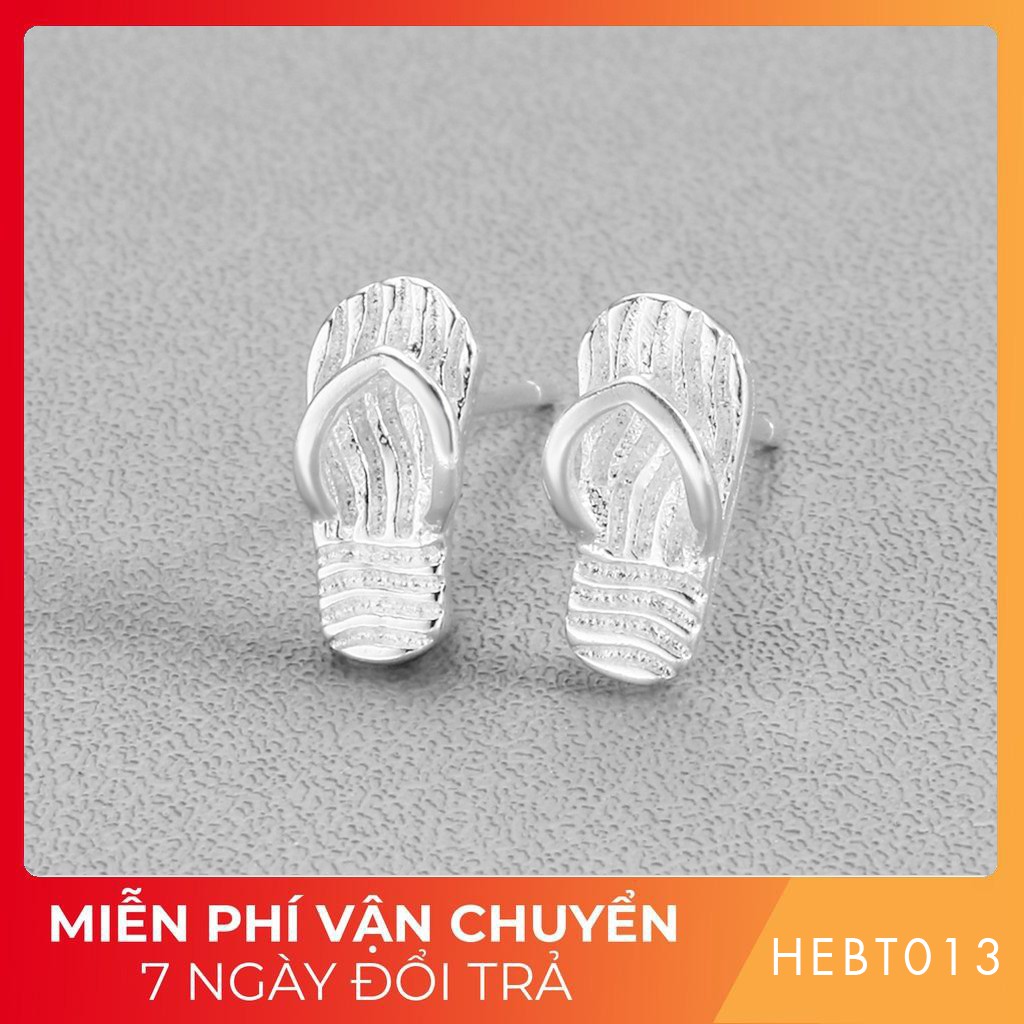 Bông hoa tai nữ bạc s925 cao cấp HEBT013 BH trọn đời [Hải Én Jewellry - trang sức vàng bạc đá quý cao cấp]