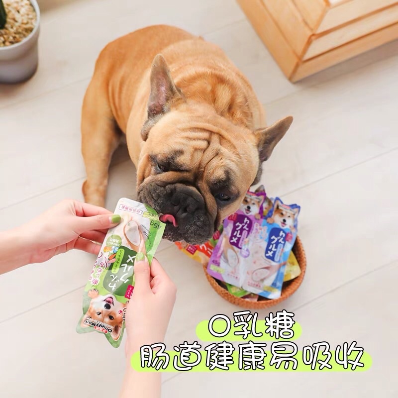 Súp thưởng ướt cho chó, Dogman Nhật  Bản dạng bịch rời. thức ăn cho thú cưng không chứa lactose. vị sữa,cá,gà