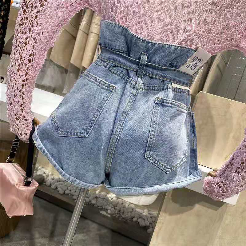 Quần Short Denim Lưng Cao Ống Rộng Thiết Kế Độc Đáo Thời Trang Cho Nữ 12 | BigBuy360 - bigbuy360.vn