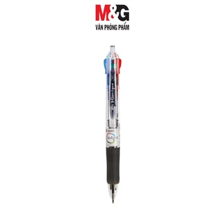 Bút bi 4 ngòi M&G ABP80371 ngòi 0.7 mm-ngòi màu xanh dương, xanh lá, đỏ, đen