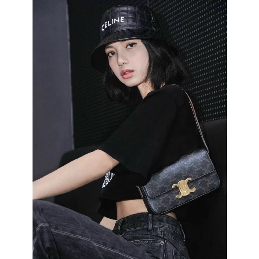 túi kẹp nách nữ ce line siêu hot 20cm x 12cm x 4cm full box đen