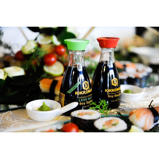 Nước Tương Kikkoman Dispenser Shoyu Chai Thủy Tinh 150ml