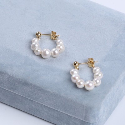 Bông Tai Titan Mạ Vàng Đính Hạt Ngọc Trai 3ly Sang Trọng - Ngọc Trai Trường Thịnh