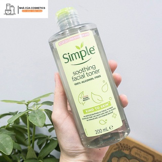 Nước hoa hồng simple cân bằng da làm dịu da & cấp ẩm 200ml
