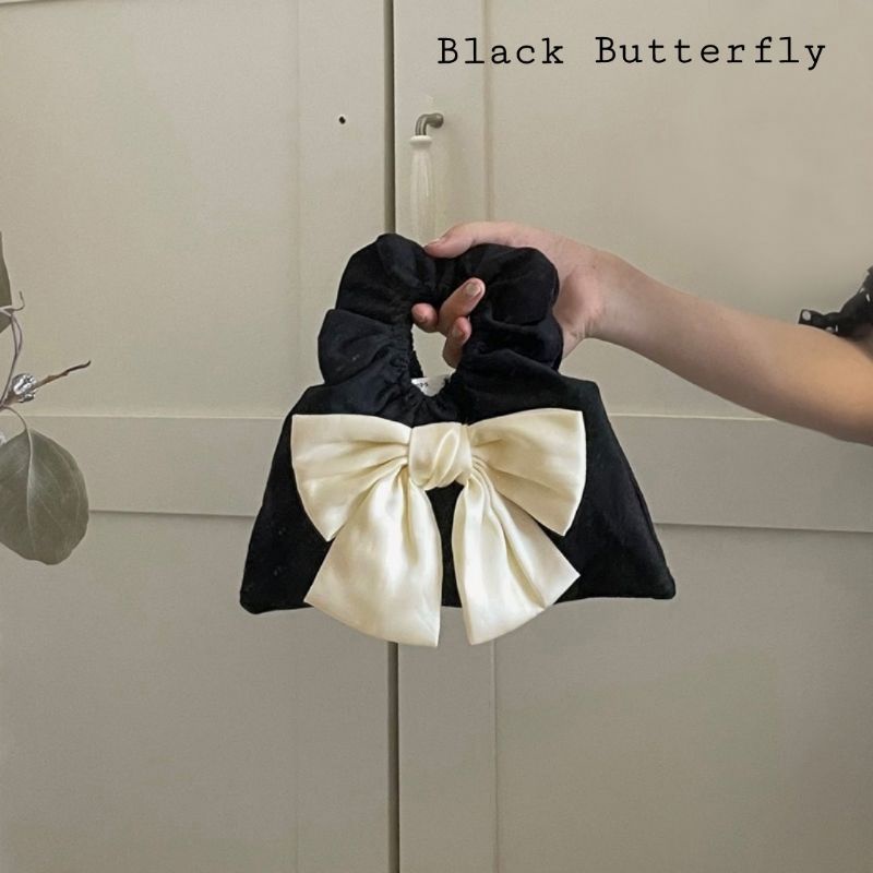 Túi xách nữ đính nơ Butterfly (ảnh thật ở cuối)