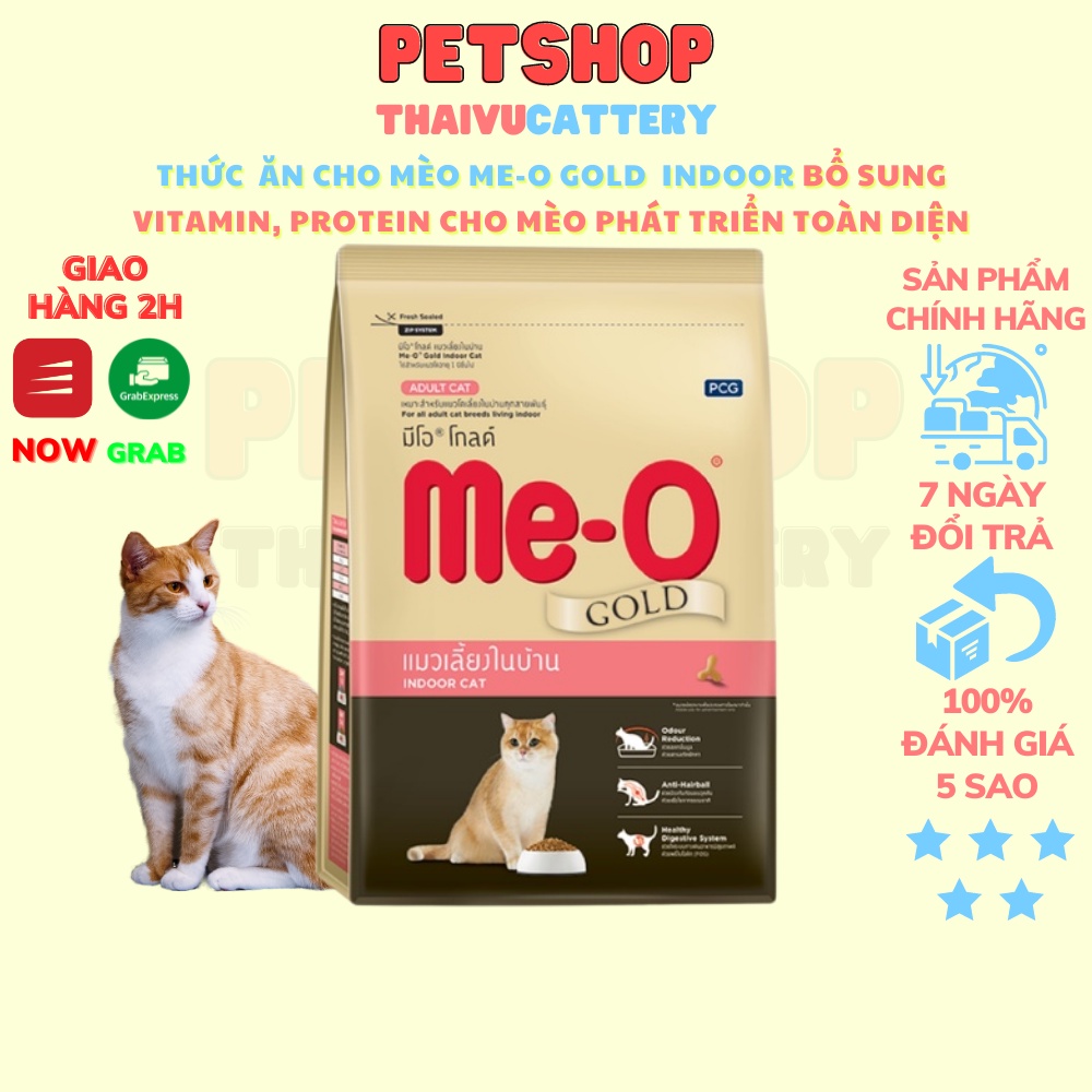 Thức ăn cho mèo nuôi trong nhà Me-o Gold Indoor Cat 1.2kg