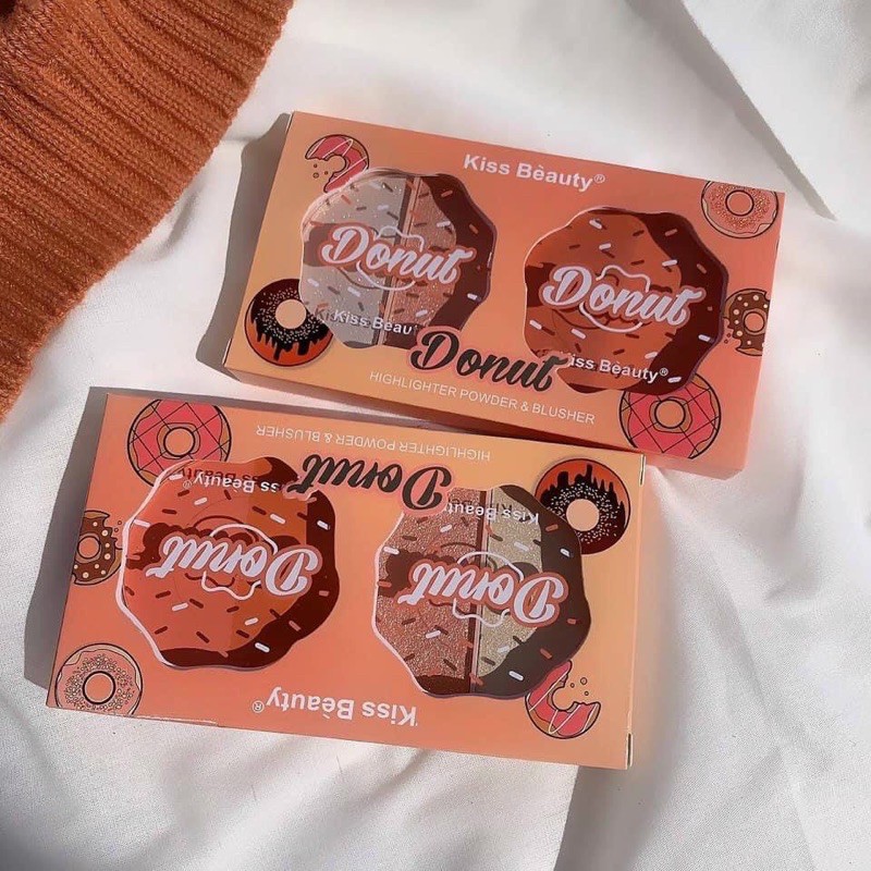 Set phấn bắt sáng & má hồng KissBeauty