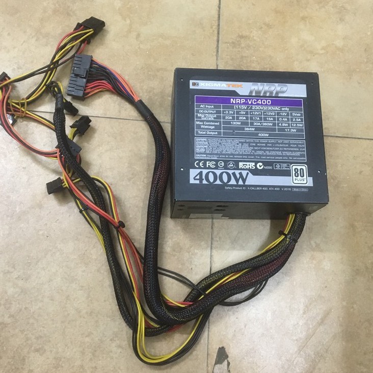 Nguồn Xigmatek fan 12 300w, nguồn đồng bộ cũ tháo máy