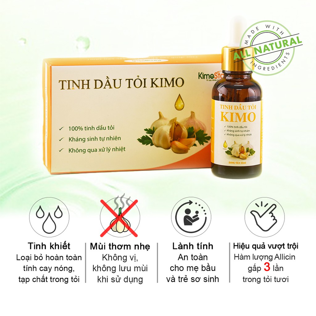 Siro từ tinh dầu tỏi đen và mật ong Kimo 125ml | Hỗ trợ ăn ngon, nâng cao đề kháng.