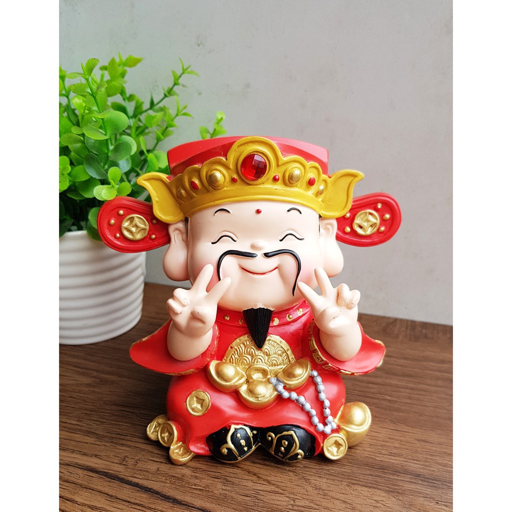 Tượng chibi thần tài vui vẻ - 14cm