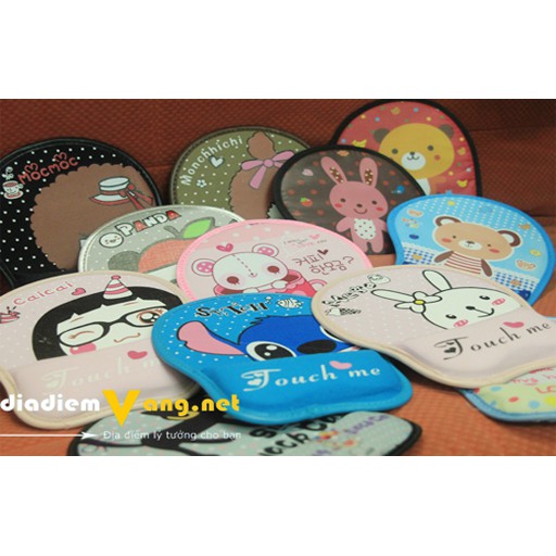 Tấm lót chuột máy tính có đệm lót tay siêu cute