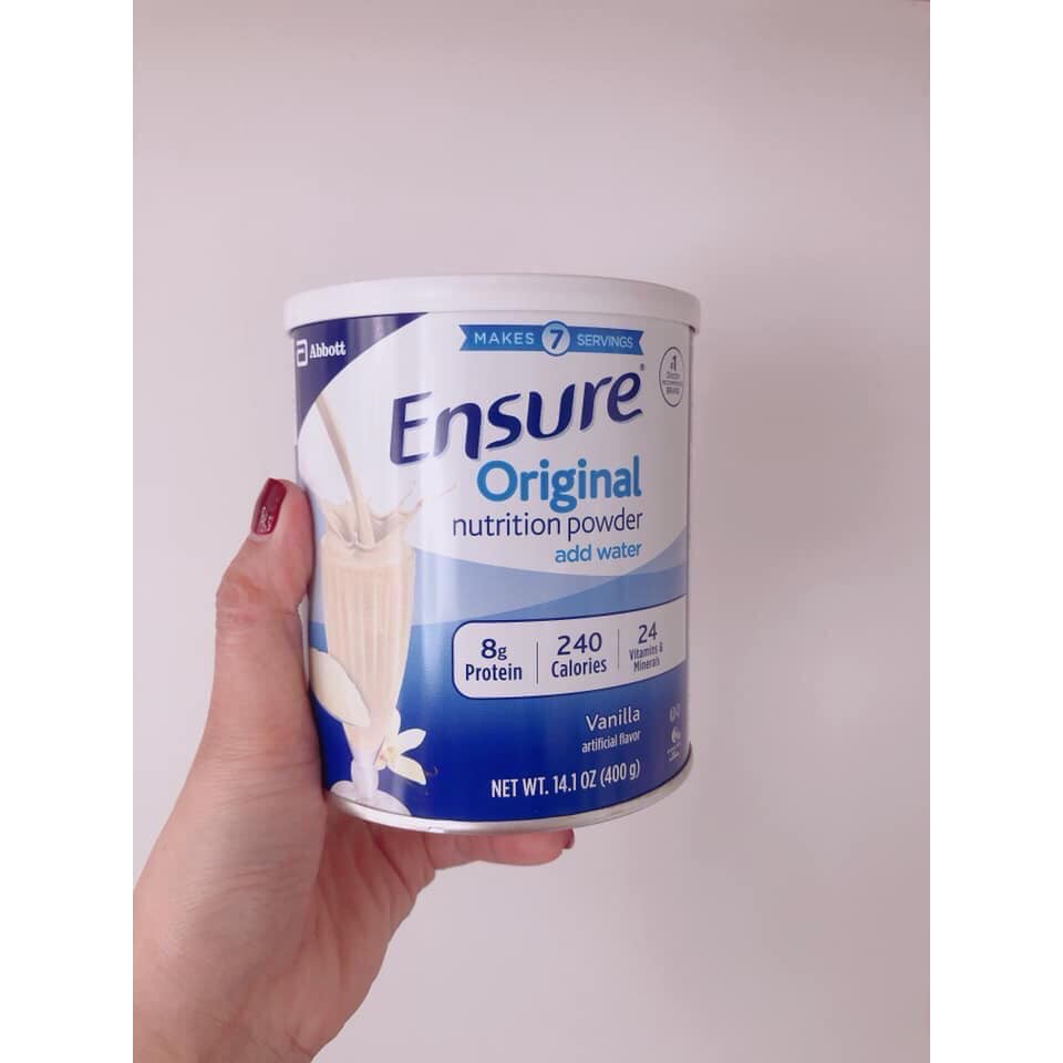 Sữa bột Ensure Mỹ Original Nutrition Powder 400g - Hàng nội địa