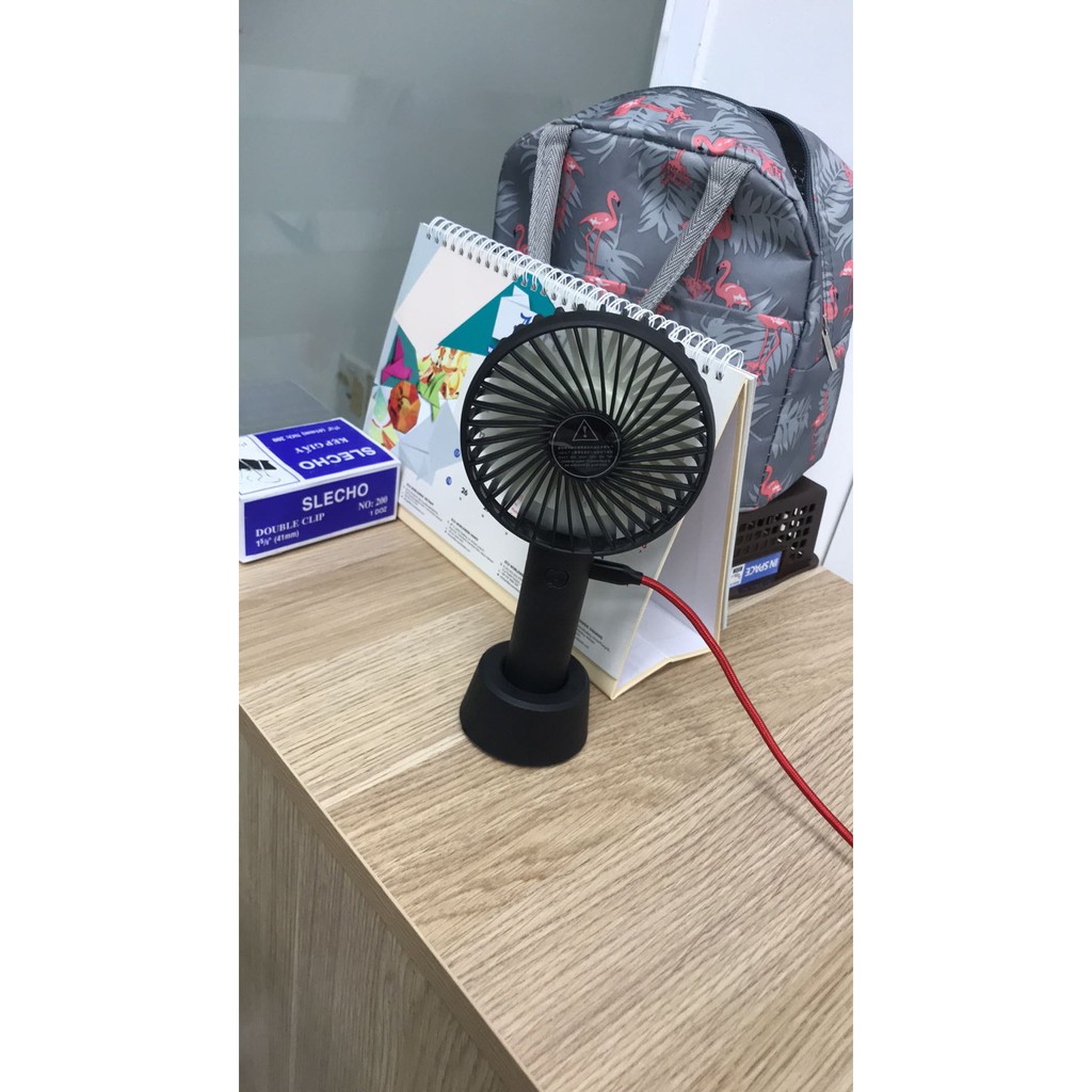 Quạt Cầm Tay Mini  ⚡️⚡️ Quạt mini cầm tay có đế để bàn 3 tốc độ gió N9