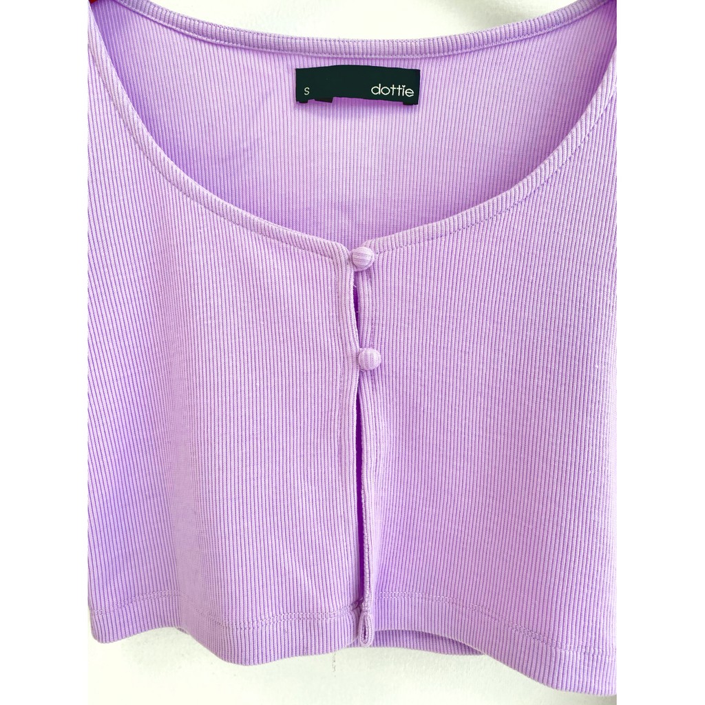 [Mã WABRWA15 giảm 15% đơn 300K] DOTTIE - Áo Khoác Tay Dài Cài Nút Tím Nữ T0135 | BigBuy360 - bigbuy360.vn