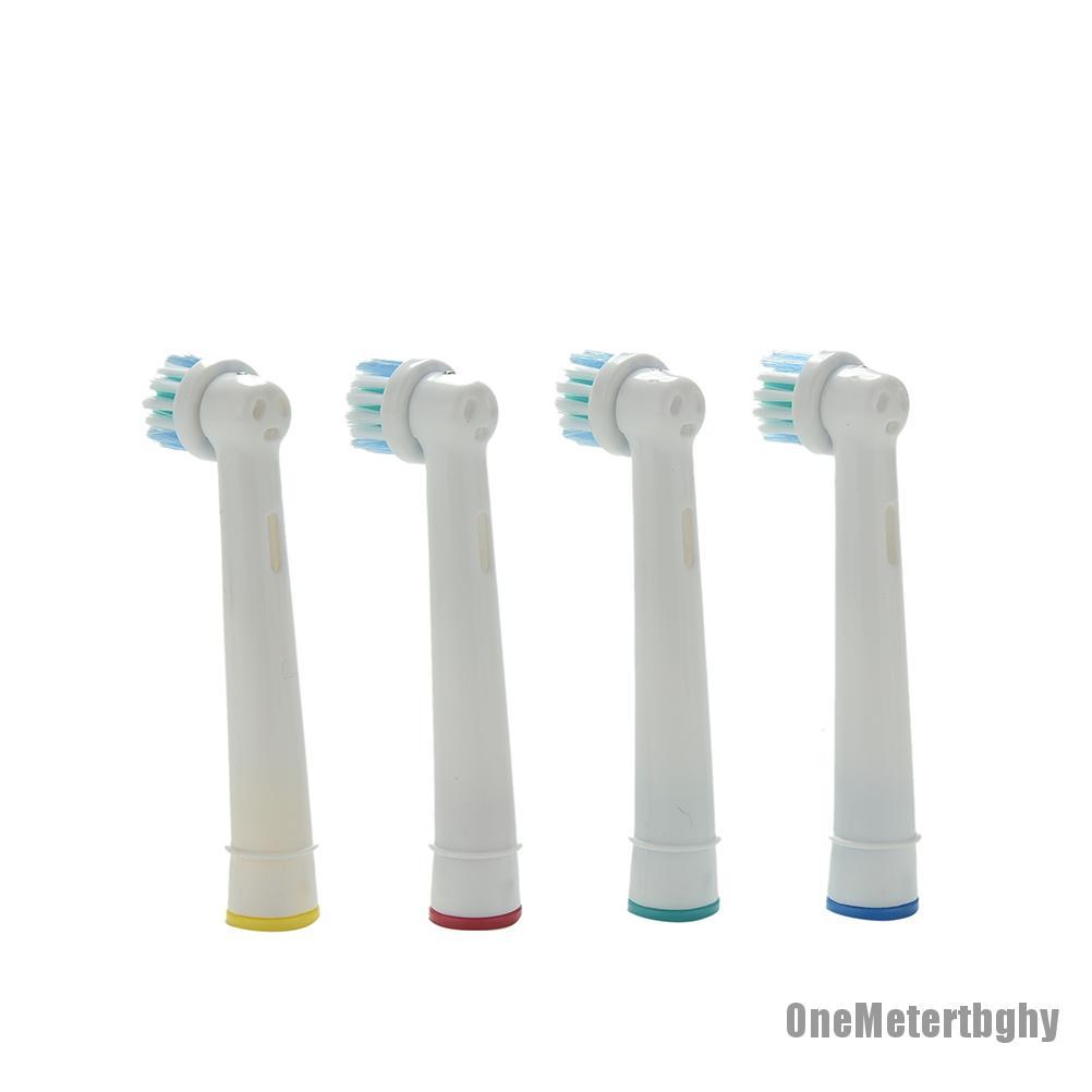 (Hàng Mới Về) Set 4 Đầu Bàn Chải Đánh Răng Chạy Điện Eb17-4 Thay Thế Cho Braun Oral B