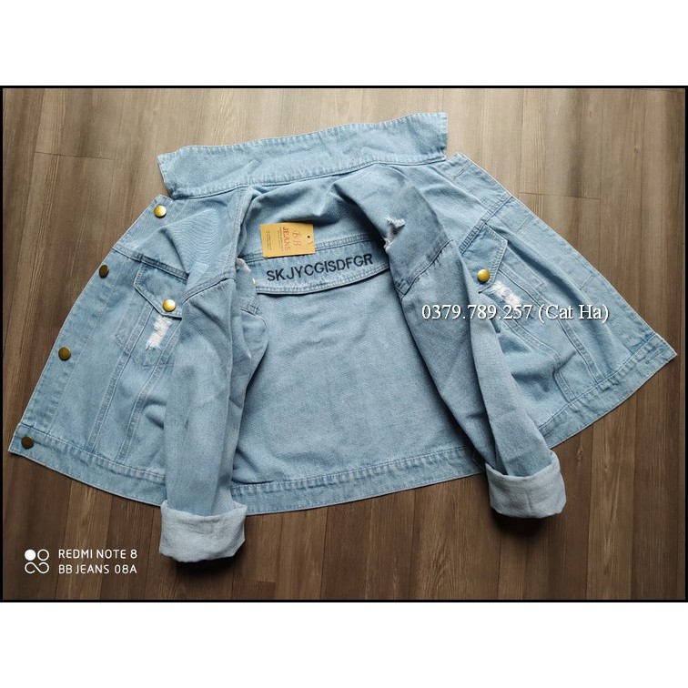 Áo khoác nữ chất jean cao cấp thời trang form dưới 58Kg SKJY BB49