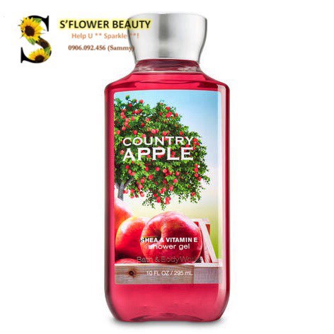 Sản Phẩm Tắm Dưỡng Xịt Thơm Toàn Thân Lưu Hương Mịn Da Bath & Body Works - Country Apple