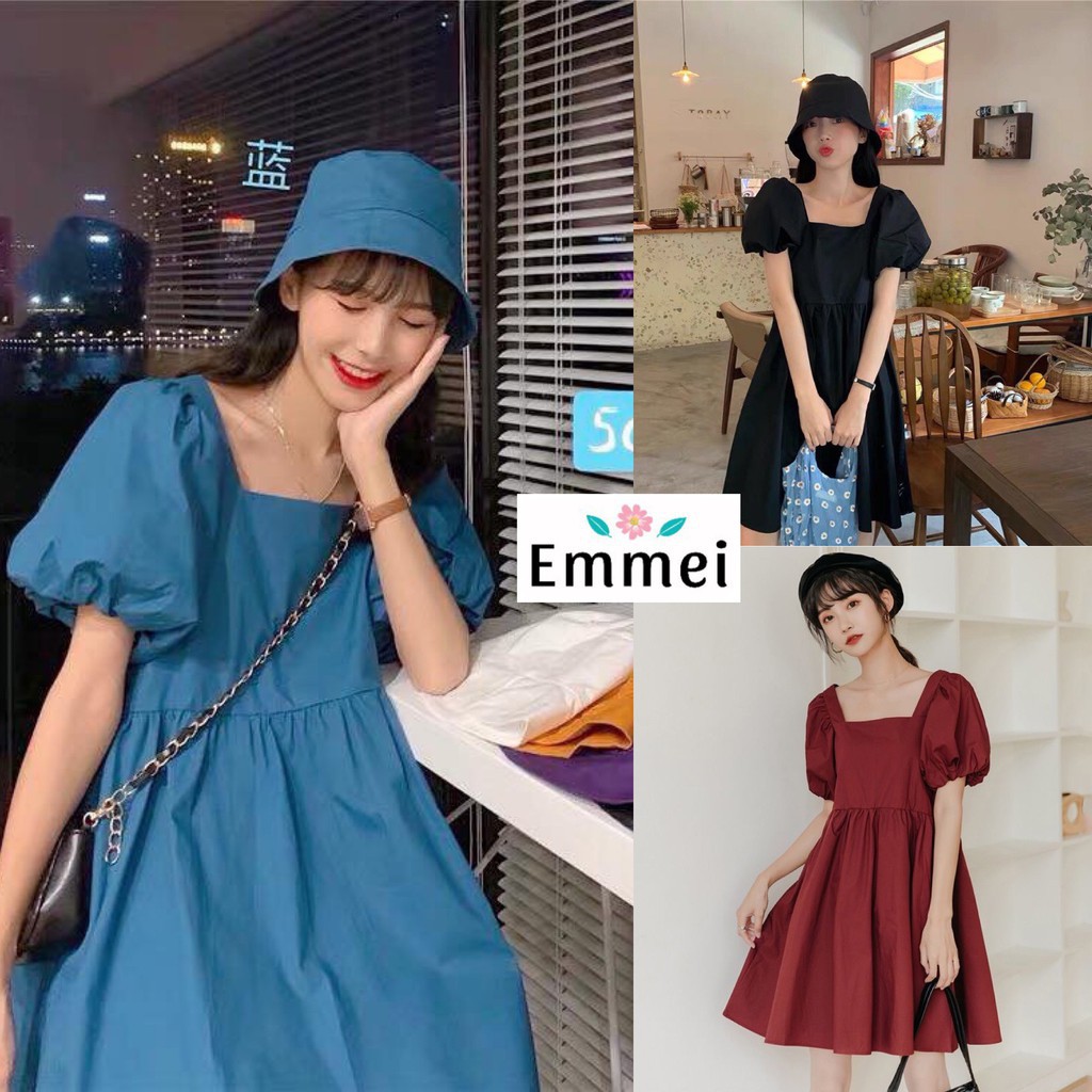 Đầm babydoll, váy babydoll dáng dài đôi bạn thân emmeishop E4