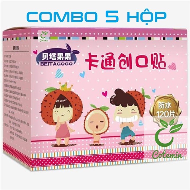 COMBO 5 Hộp Băng dán y tế URGO loại 120 miếng COTEMIN