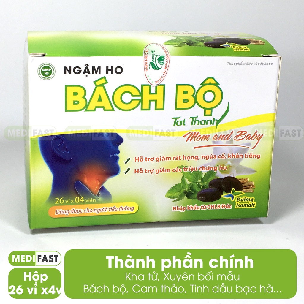 Ngậm Ho Bổ Phế Bách Bộ Mom and Baby - siro bổ phế bách bộ cho cả gia đình và mẹ bầu từ thảo dược