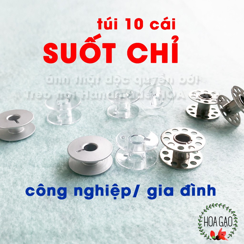 Suốt chỉ máy may công nghiệp, máy may gia đình gói 10 suốt