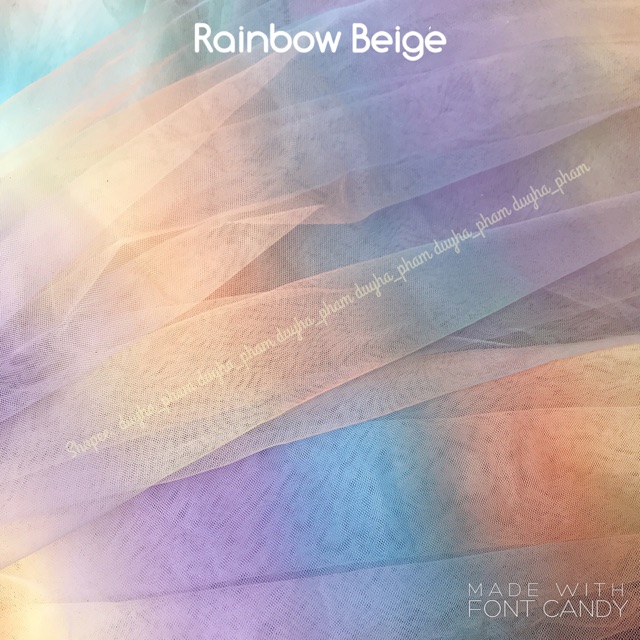 VẢI LƯỚI CẦU VỒNG MỀM MỊN SIÊU XINH