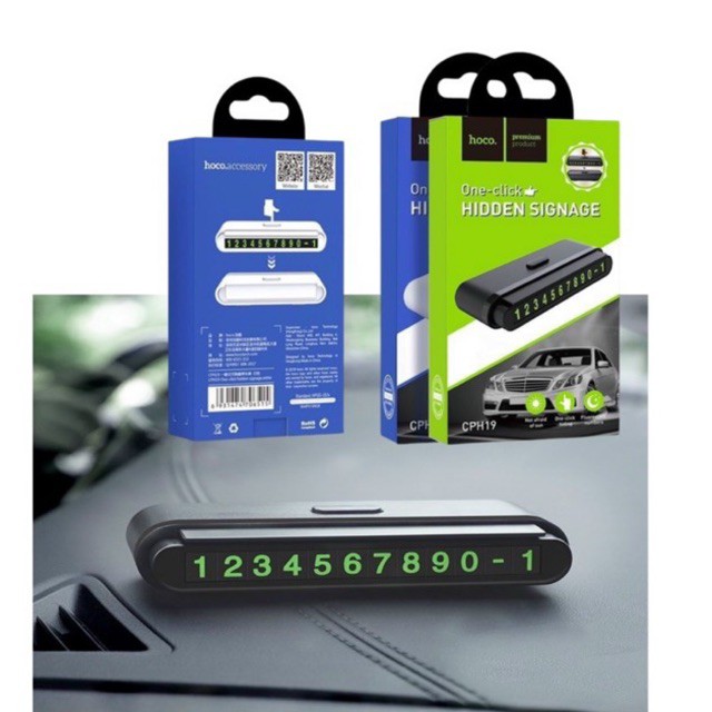 Bảng ghi số điện thoại trong xe hơi -Hoco CPH19 -Hàng phân phối chính hãng
