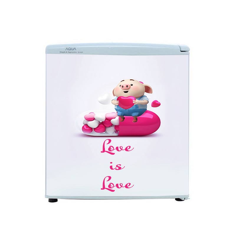 Decal dán tủ lạnh mini mẫu cao cấp