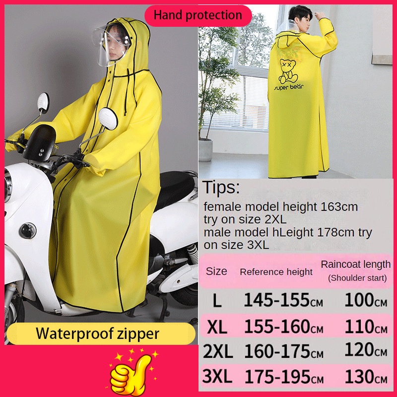 ★Cổ Phiếu Sẵn Sàng ★Áo Mưa Trong Suốt Chống Nước Cỡ Lớn Cao Cấp Tiện Dụng Cho Người Lớn