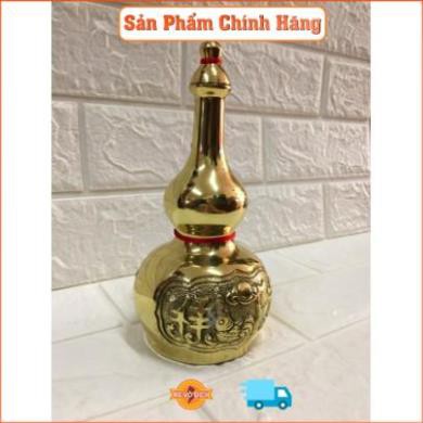 Hồ Lô đồng bát tiên, chất liệu bằng đồng 100%. Đk: 9cm. Cao: 19cm TP1014