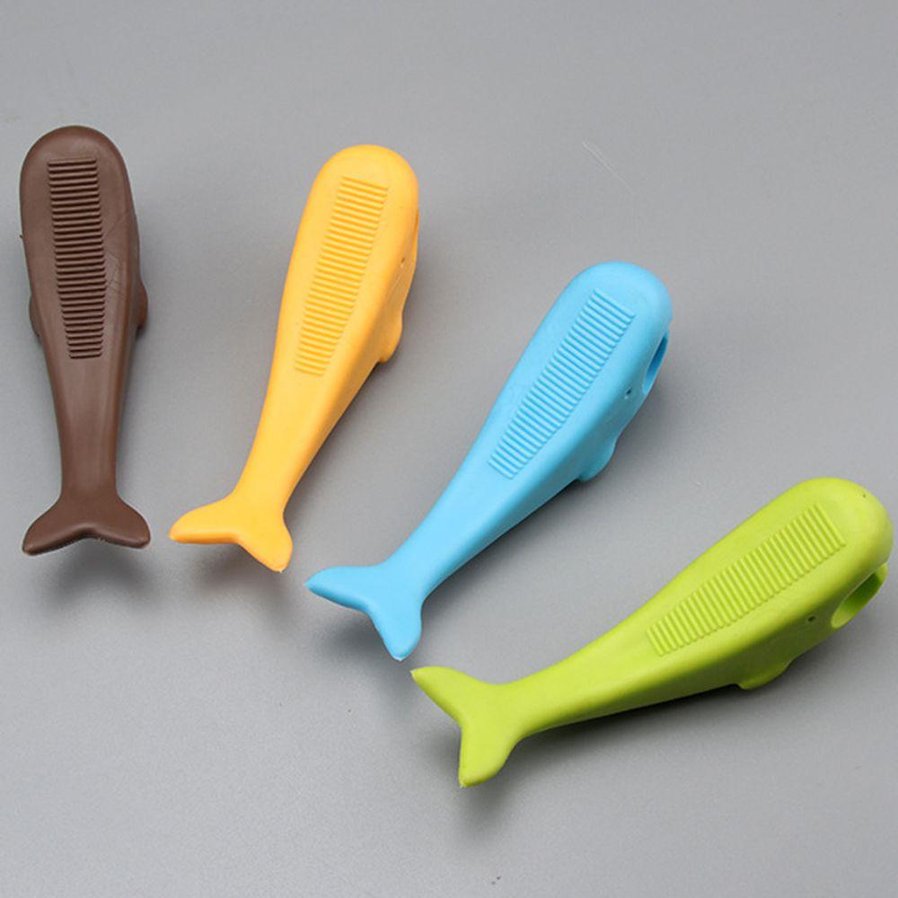 PISTA Miếng Dán Chặn Cửa Trong Suốt Chống Sốc Chống Va Chạm Hình Cá Voi