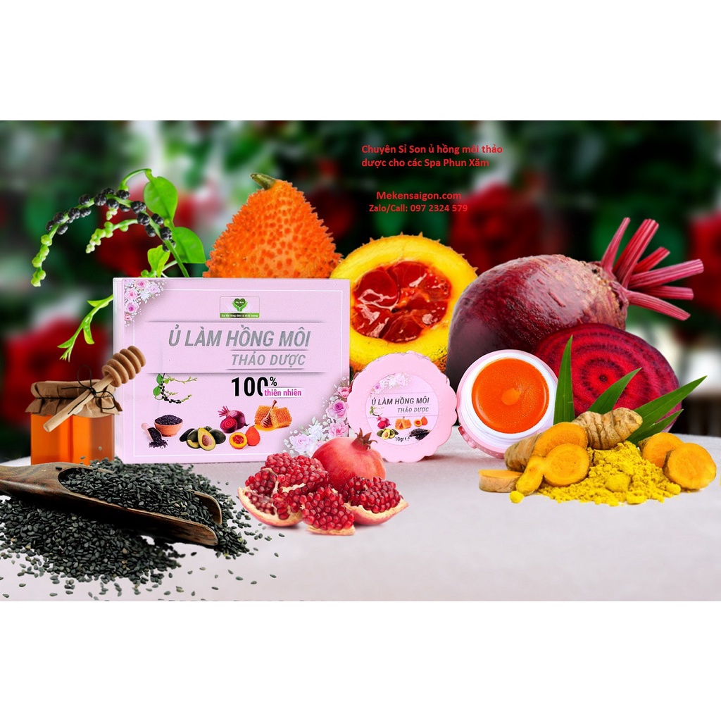SON Ủ HỒNG MÔI THẢO DƯỢC MẸ KEN - Cực Tốt cho môi xăm, môi khô và môi thâm,Làm hồng môi giúp môi lên màu đều đẹp