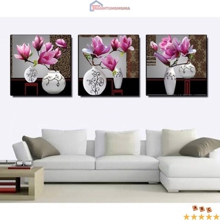 Tranh đính đá hoa lan bộ 3 bức DF2251 (1m50 x 54cm)