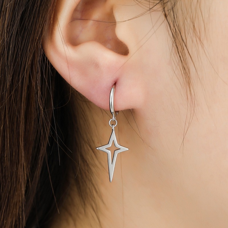 Khuyên tai bạc - Shooting Star - Khuyên tại bạc, bạc xi - CALLA JEWELRY l E033