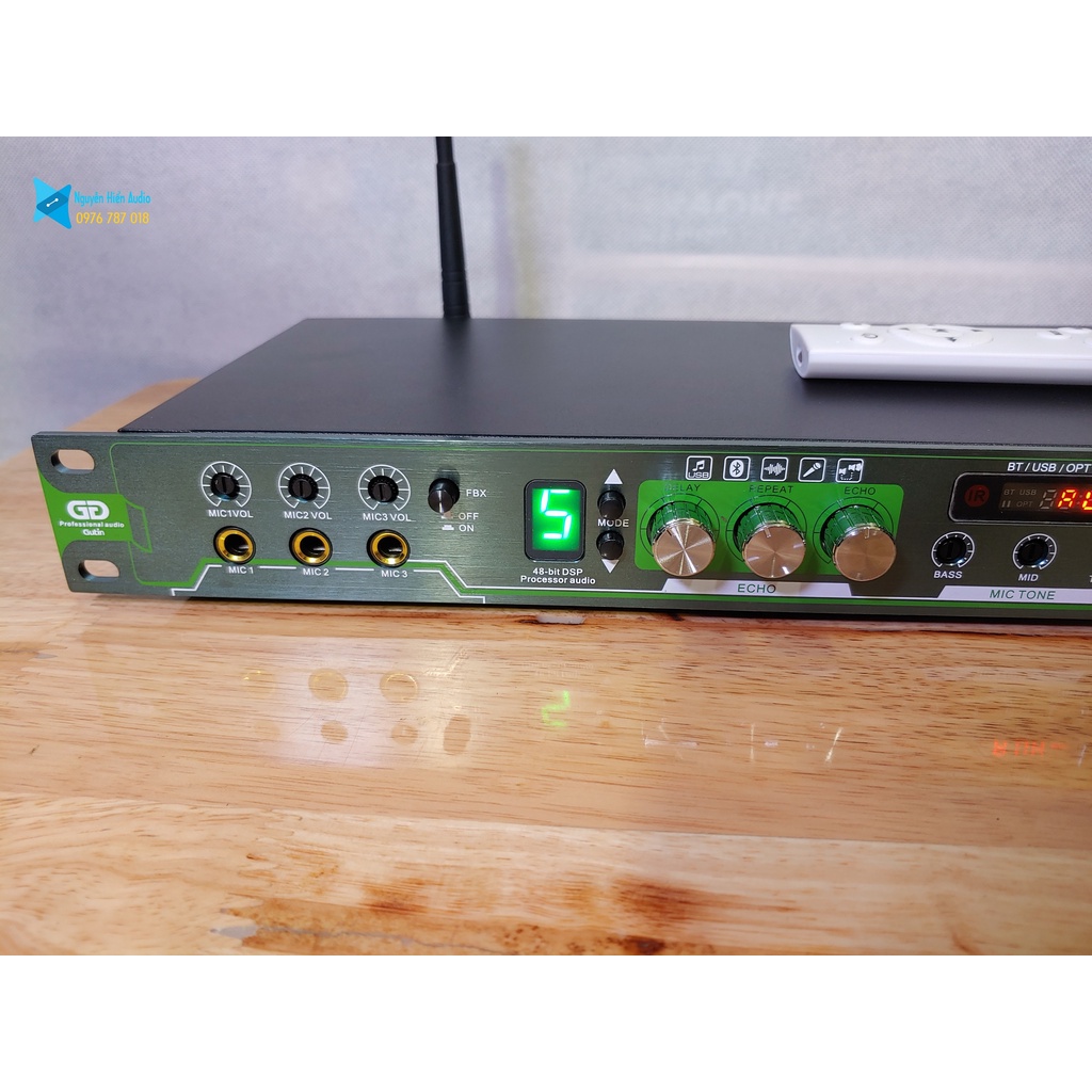 Vang cơ lai số GD E300 Blutooth, cổng quang, USB