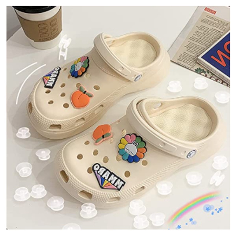 Nút trong suốt 500 cái , 0,47 inch ( 12Mm) Nút quyến rũ cao cấp , Thích hợp để trang trí giày dép trẻ em