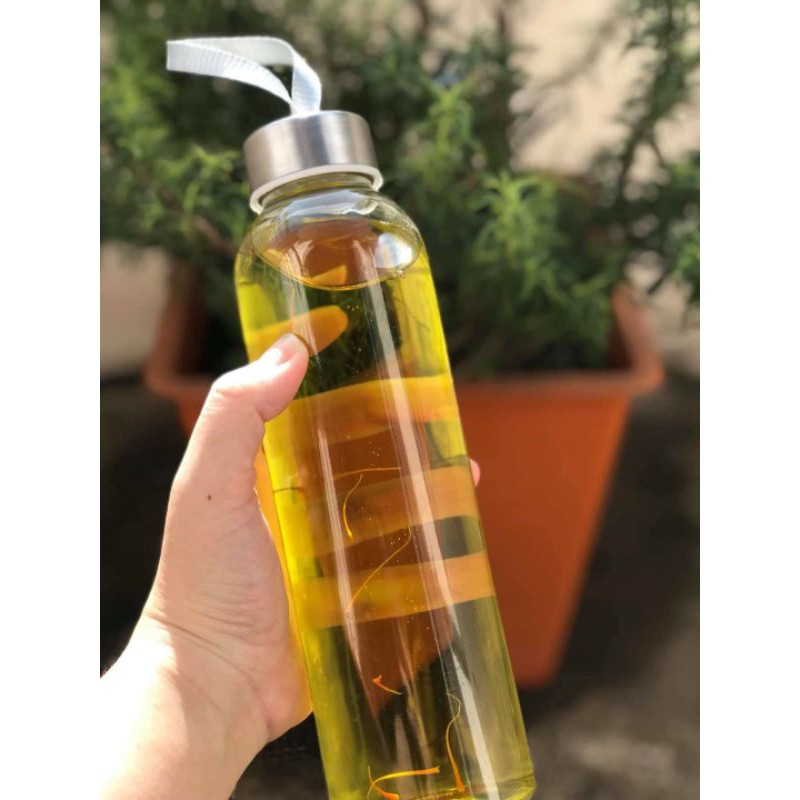 Bình nước thủy tinh - Bình detox 500ml có dây xách | BigBuy360 - bigbuy360.vn