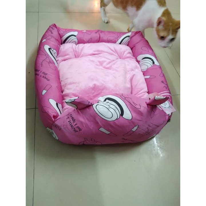 Nệm ngủ cho thú cưng, ô nệm hình chữ nhật xinh xắn