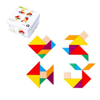 ĐỒ CHƠI GIÁO DỤC GỖ GHÉP HÌNH TRÍ TUỆ TANGRAM – Tangram (0074)