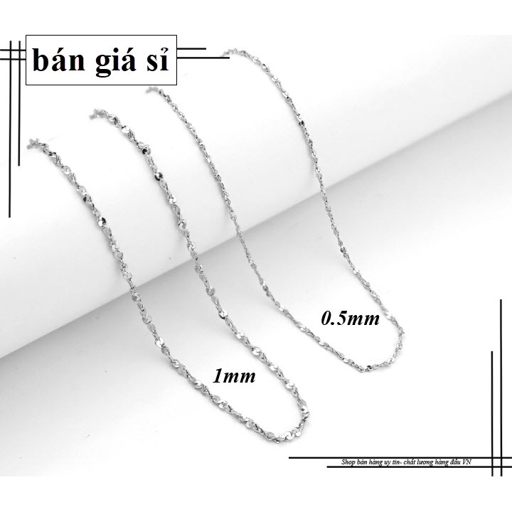 Dây chuyền nữ inox cao cấp thời trang Hàn Quốc siêu nhỏ, siêu đẹp, không mặt, không đen vĩnh viễn giá hủy diệt