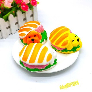 ĐỒ CHƠI SQUISHY BÁNH HUMBUGER CHÓ CÚN