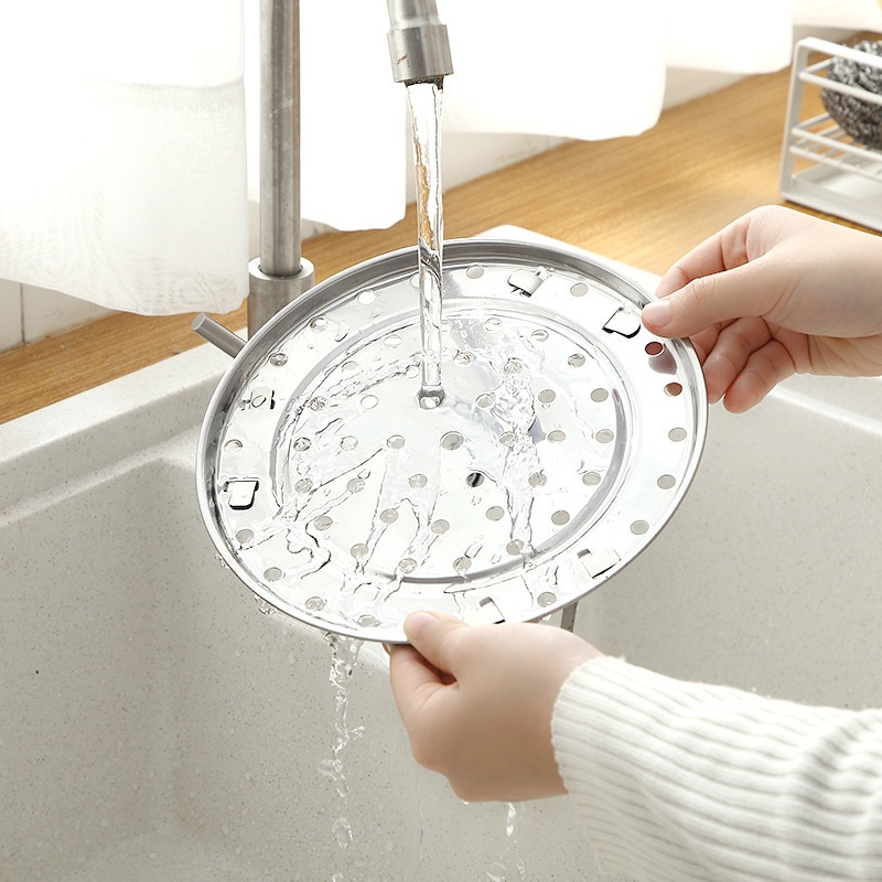 Vỉ Hấp Inox Hấp Thức Ăn, Rau Củ Bé Ăn Dặm